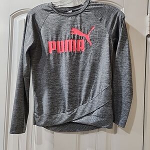 Puma Gray and Pink Sweatshirt